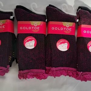 Goldtoe Girl's Size Large Boot Sock